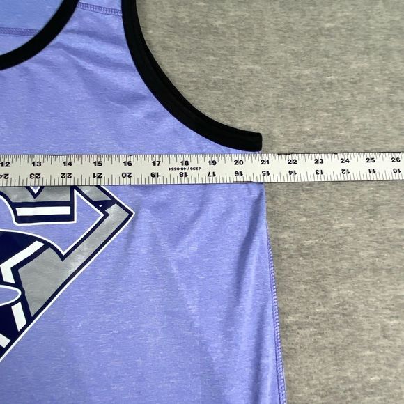 Dri Fit Performance Womens Purple Geometric SuperWoman Tank Top Size Large‎ - Picture 5 of 8